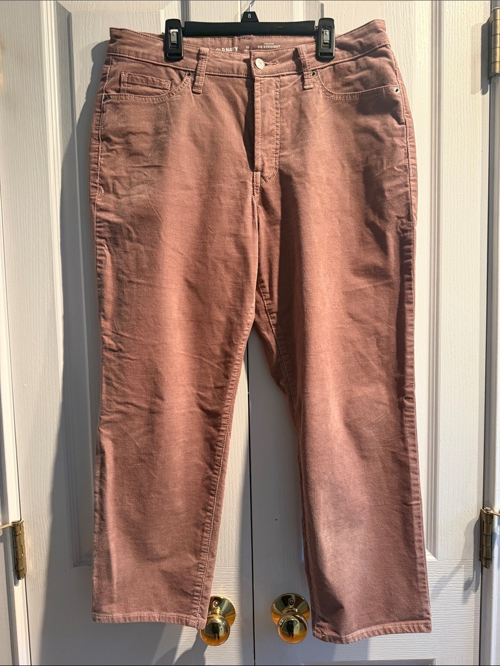 Women's Classic Straight Fit Corduroy Jeans in Dusty Rose